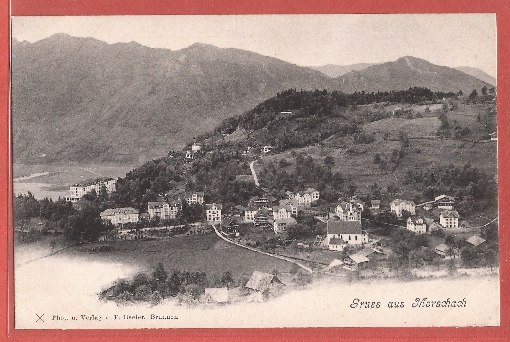 Cartoline postali: Morschach bei Brunnen - ca. 1905 – Usato da Fislisbach venduto da Porano