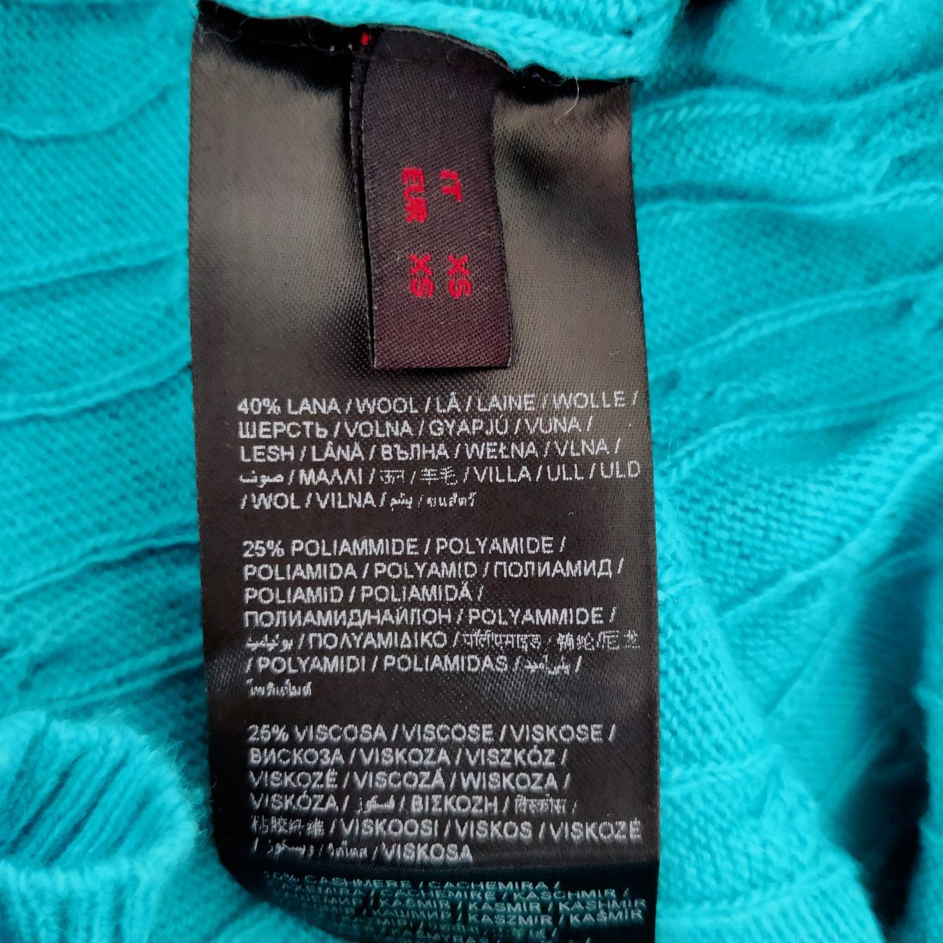 Stefanel Pullover & Sweatshirts: STEFANEL Zopfstrick Muster Wolle Pulli Pullover türkis Gr.XS – Gebraucht aus Winterthur von Lotusherz 5