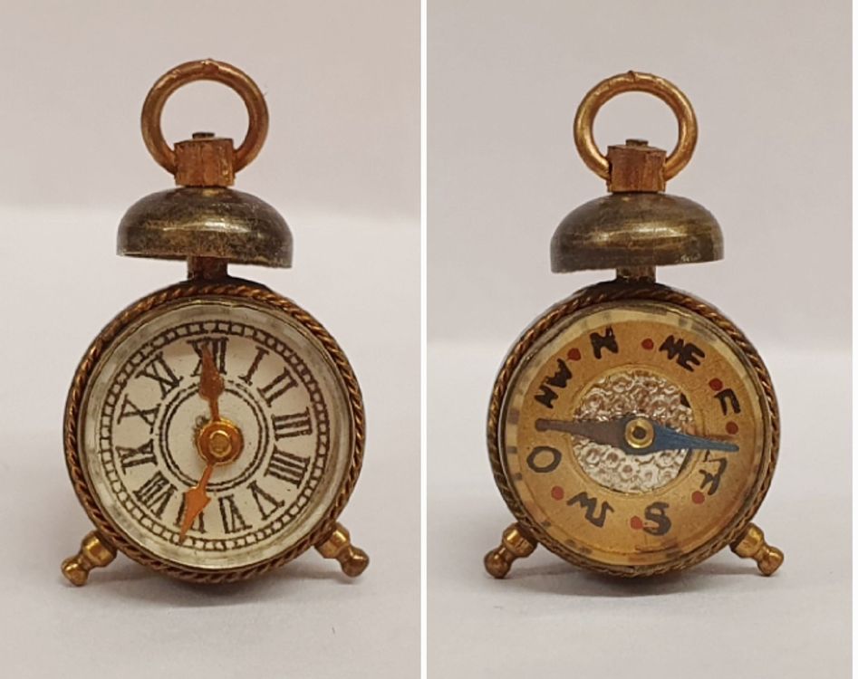 Miniatur Wecker Dekoration - Metall Tischuhr Für Puppenhaus & Diorama