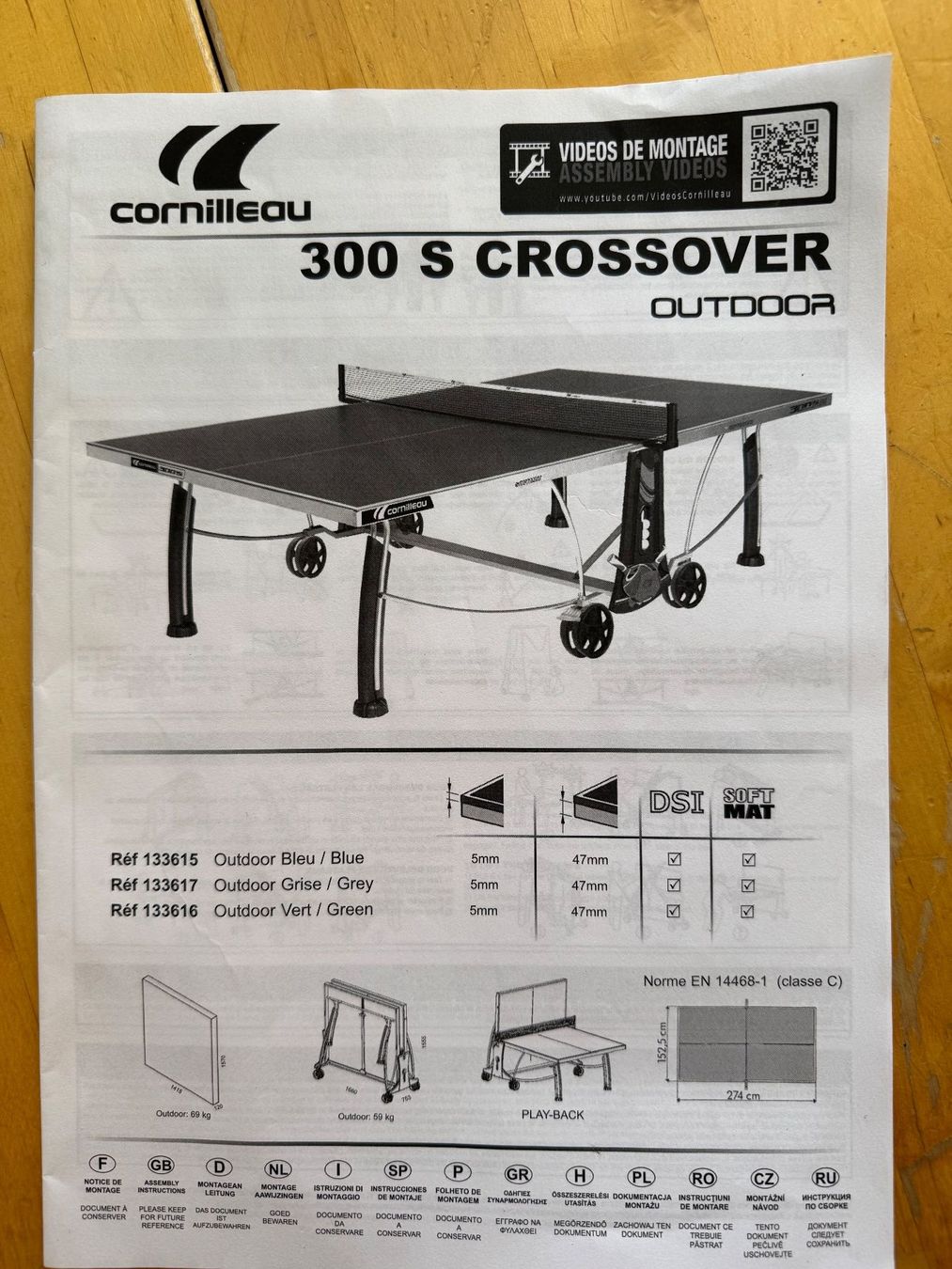 Cornilleau Tischtennis: Table de ping pong Cornilleau – Gebraucht aus Sorens von chauve_souris 3