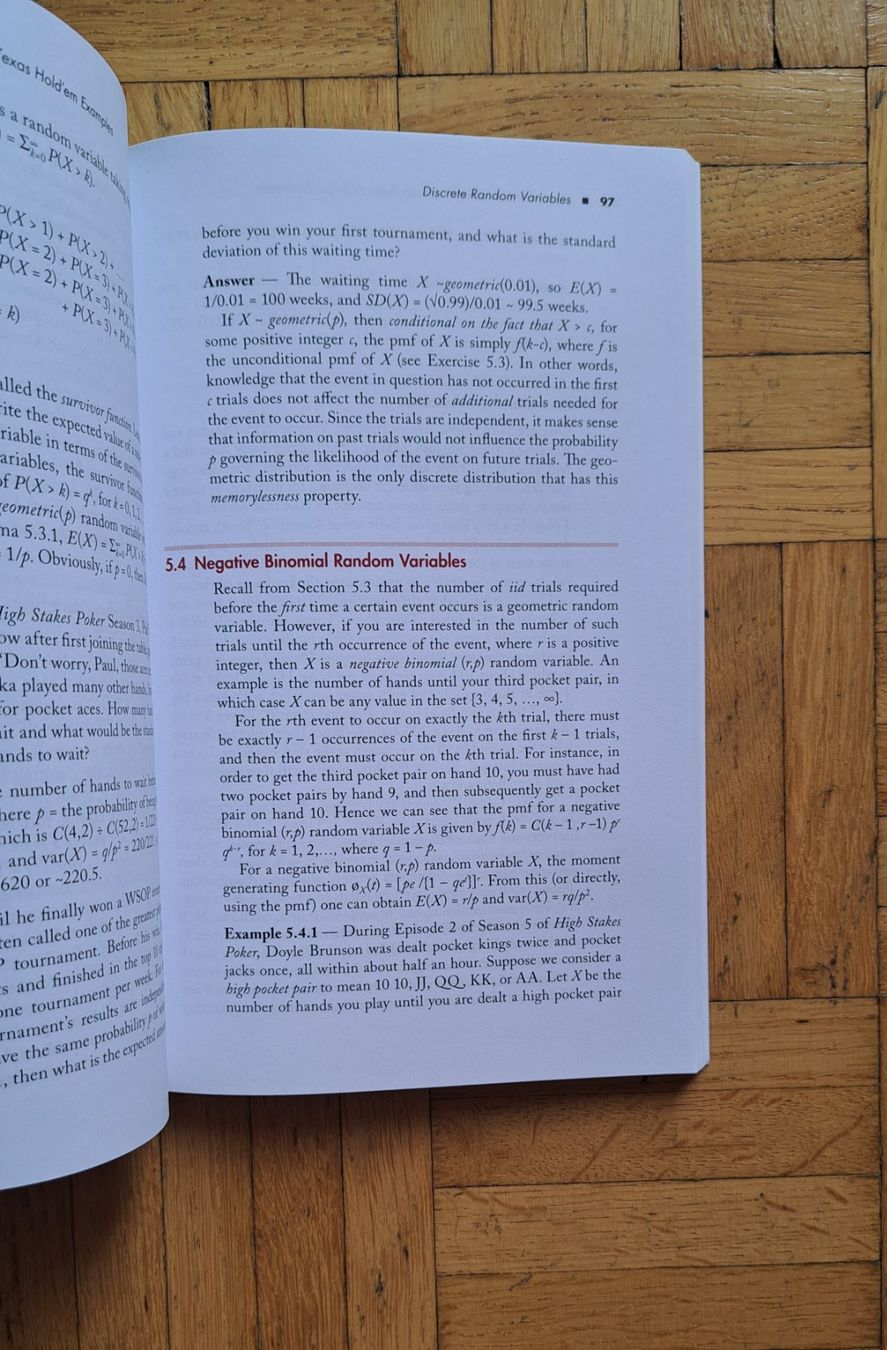 Bücher: Introduction to probability with Texas Hold'em. – Gebraucht aus Zürich von nic_dgn5 2