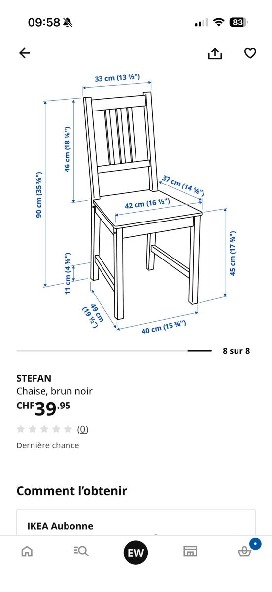 Ikea Tischset: Table + 4 chaises – Gebraucht aus Dully von emi_hg66 4