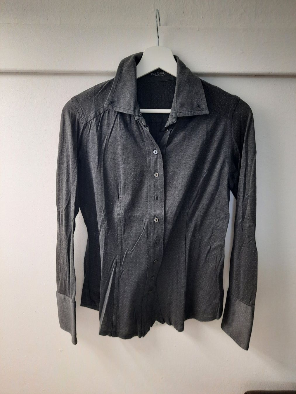 Van Laack Camicette: Van Laack Damen Bluse Dunkelgrau, Gr. 38 – Usato da Zürich venduto da RE-USE-ZURZACH-Care