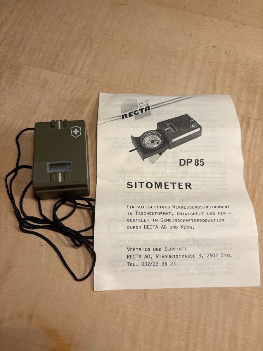 Recta Misurare: Vermessungsinstrument Recta DP 85 Sitometer mit Anleitung – Usato da Thun venduto da Kerolein