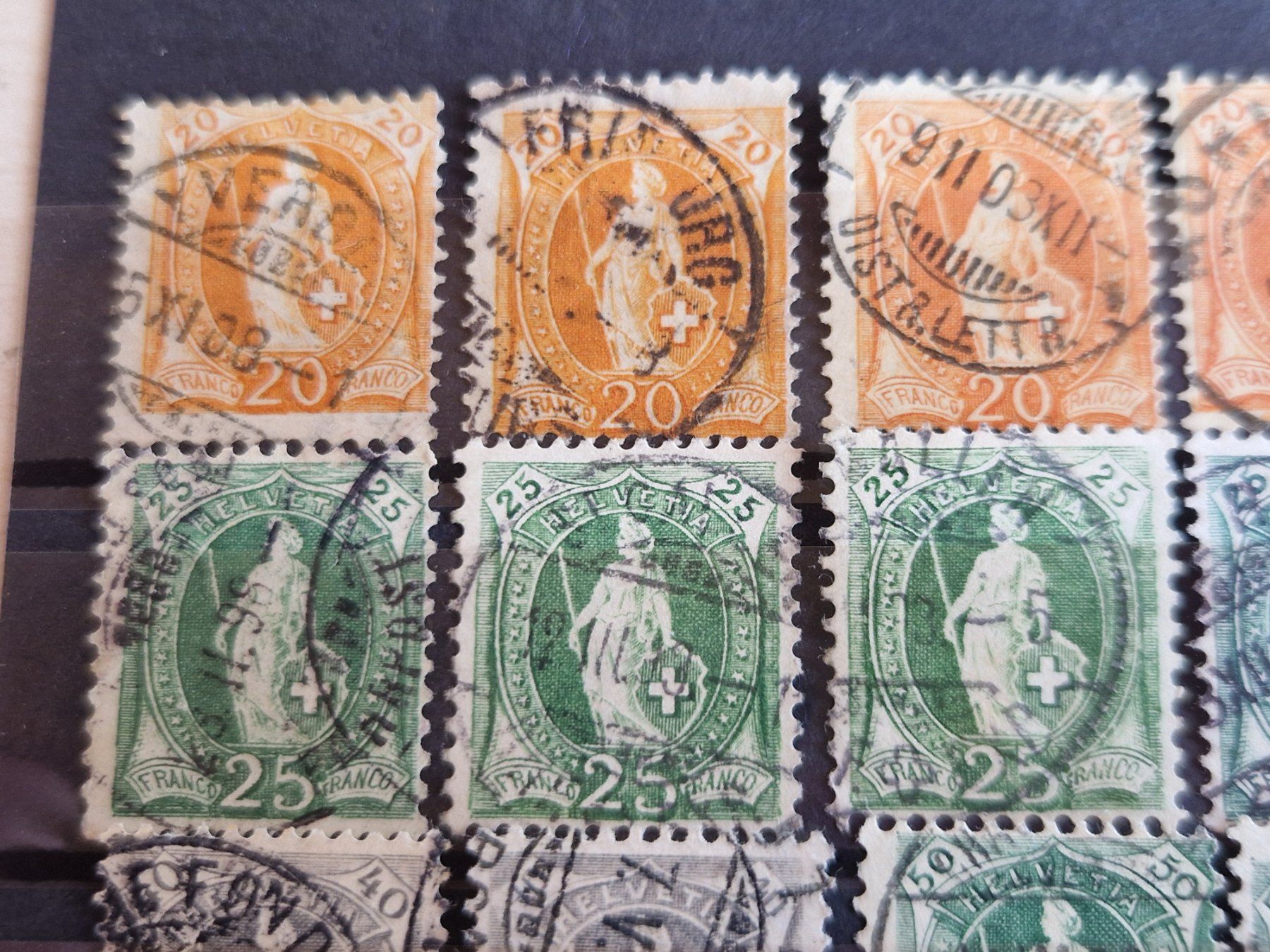 Tutti i francobolli: Ansammlung Stehende, nicht bestimmt, ab 1.- – Usato da Burgdorf venduto da Glossy01 1