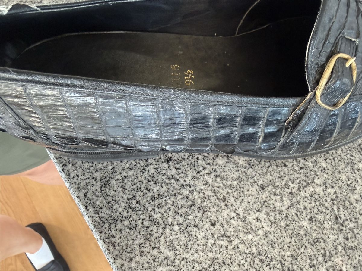 Scarpe da uomo: Echte Kroko- Schuhe Herren 42 – Usato da Thalwil venduto da gansjeanjacques 1