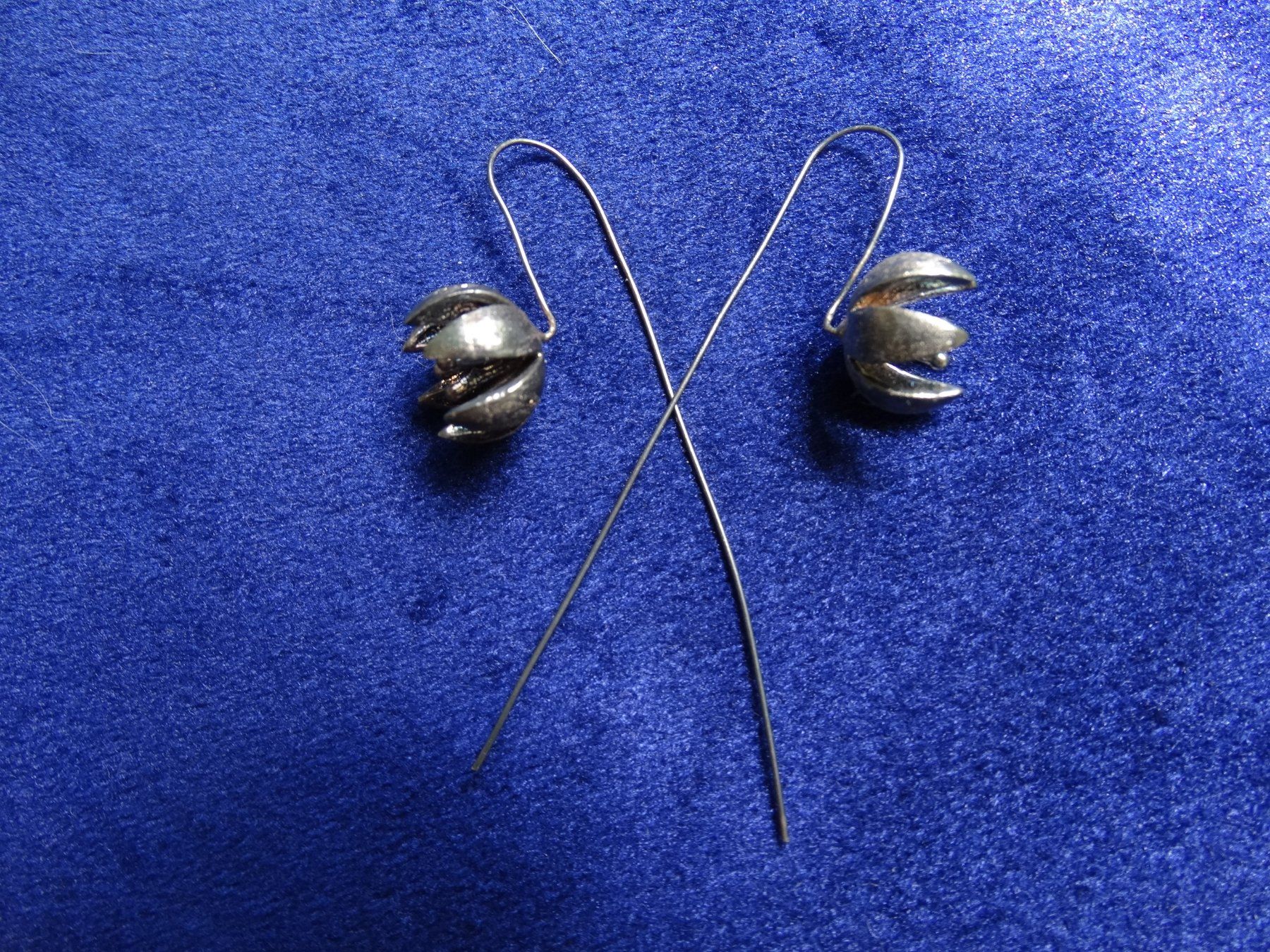 Orecchini pendenti & Orecchini a lobo: Silber 925 Blumen Ohrhänger – Usato da Adliswil venduto da Isaac_92