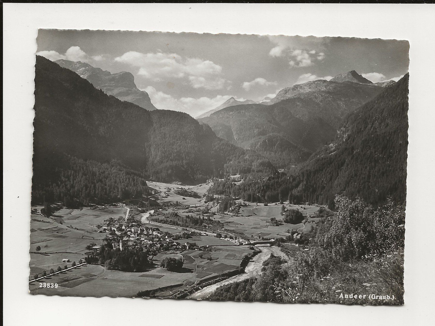 Ansichtskarten: AK ca.1950 Andeer Graubünden – Gebraucht aus Greifensee von 315WDO