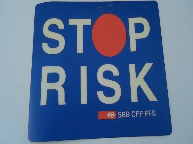 Mausmatten: SBB CFF FFS "STOP RISK" Mausmatte – Gebraucht aus Ergisch von Haemmerli59 2