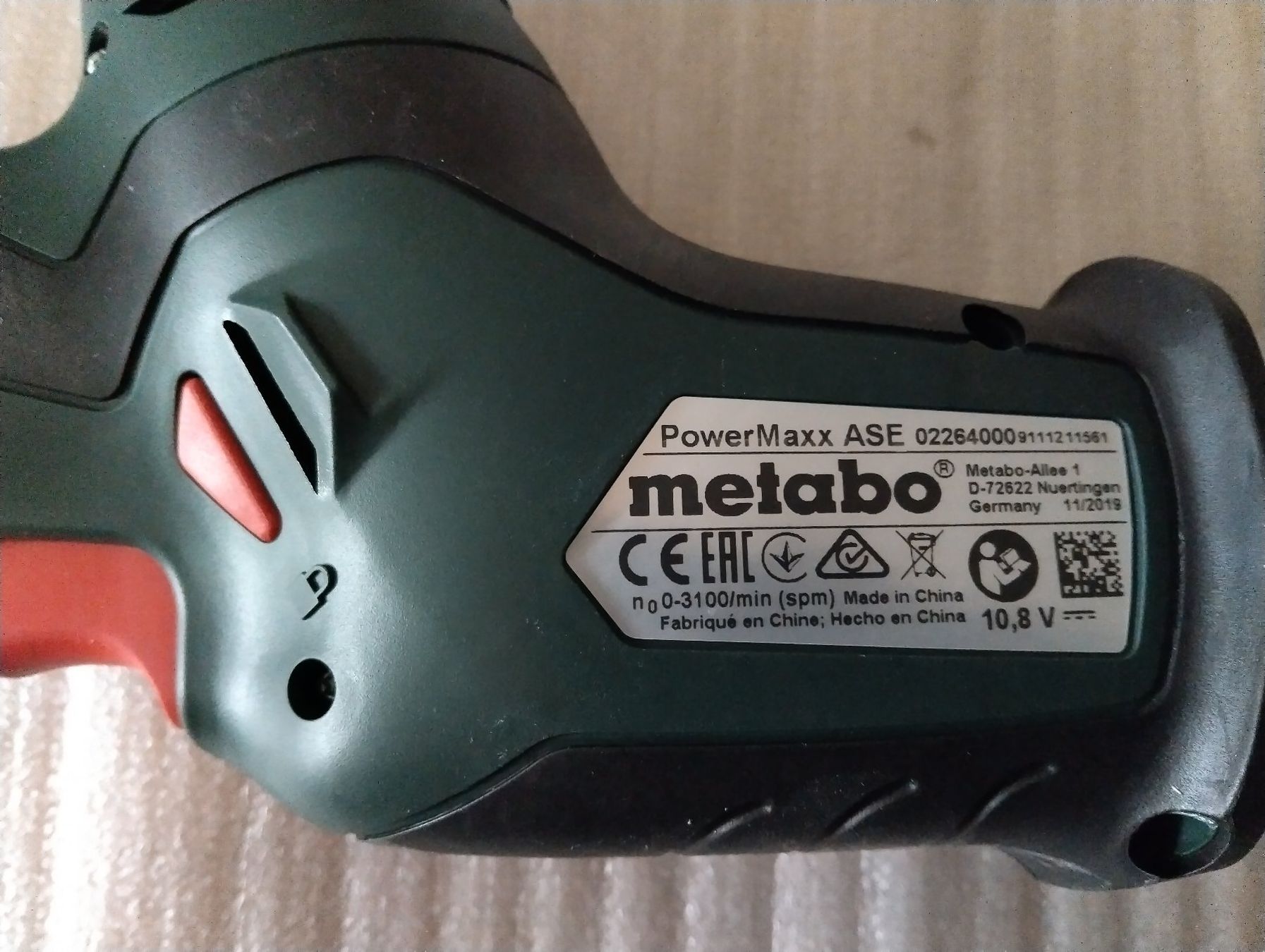 Metabo Sägen: Metabo Accu- Säbelsäge – Neu und originalverpackt aus Näfels von Mboenis 2