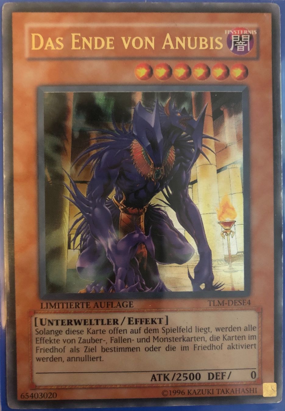 Yugioh Carte collezionabili: GOAT | TLM-DESE4 Das Ende von Anubis – Usato da Altstätten SG venduto da ChangeMaker