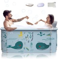 tragbare faltbare Badewanne für 2 Personen mit Top Abdeckung