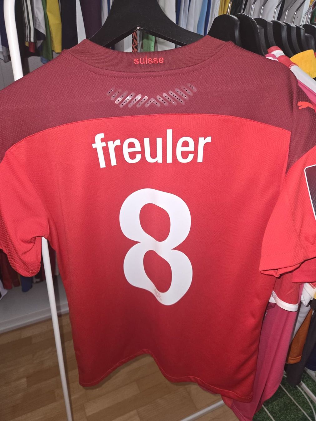 Canottiere & Pantaloni: Match Issued Trikot Freuler Schweiz – Usato da Wilen b. Wollerau venduto da Baliman33 1