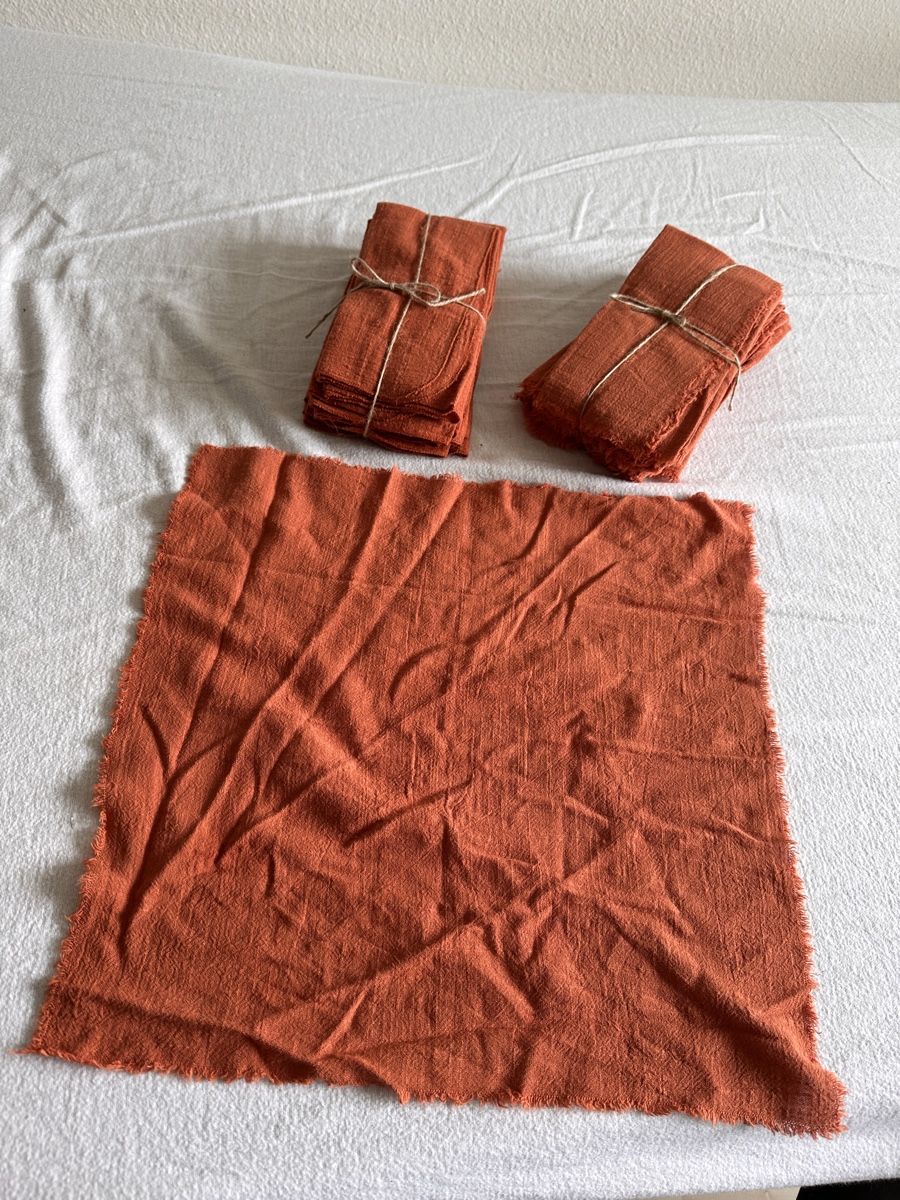 Serviettes: Serviettenset terracotta Baumwolle 91 Stk. – D'occasion à Dübendorf par baltistar 1