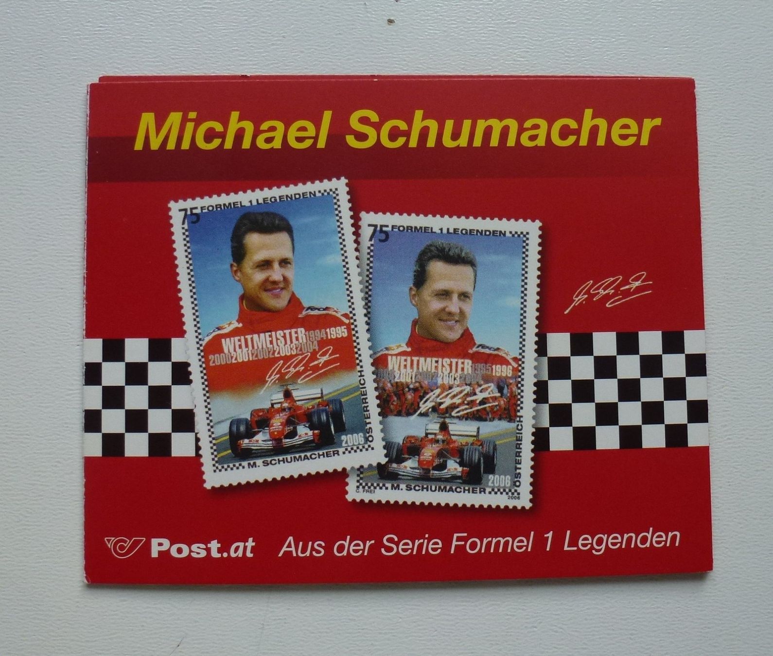 Tutti i francobolli: Michael Schumacher Briefmarken im Folder 2006 – Usato da Walkringen venduto da Casablanca777