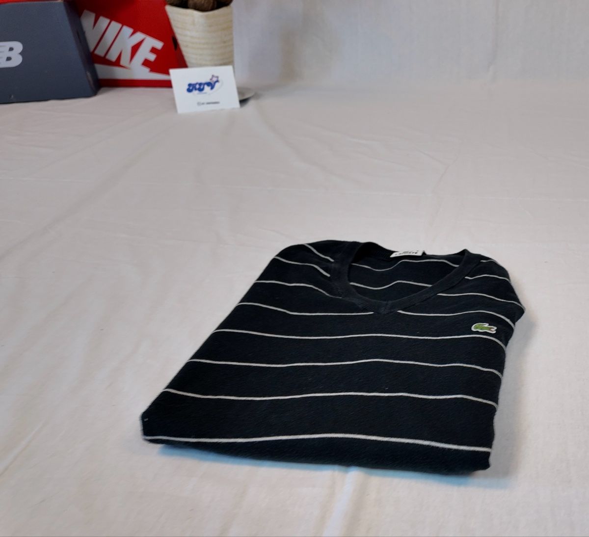 Lacoste Maglioni & Felpe: Lacoste Pullover in schwarz mit weissen Streifen – Nuovo (secondo la descrizione) da Lindau venduto da KT_Vintage 2