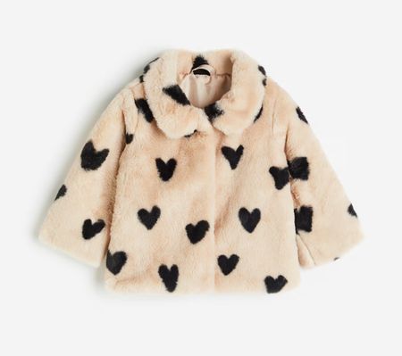 H&M 🖤 veste en fausse fourrure NEW! 92