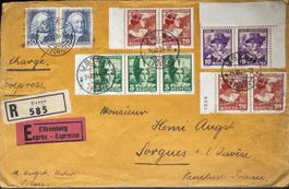 Schweiz 1934 Pro Juventute R Express Brief Uster Frankreich