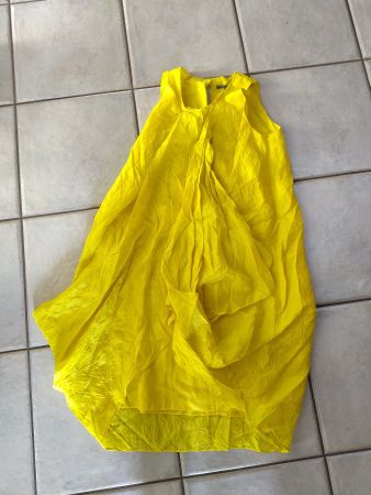 Proenza Schouler Seiden- Kleid gelb Gr. XS