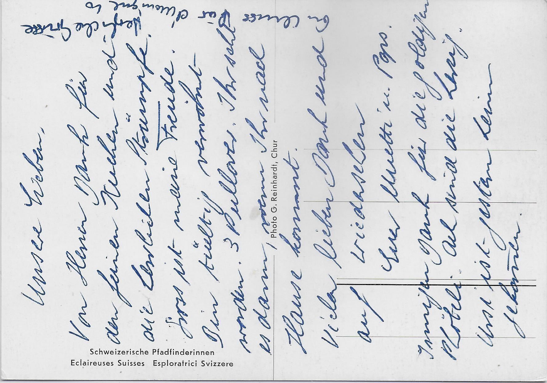 Cartes postales: Schweizerische Pfadfinderinnen – D'occasion à Ettingen par Kartenplanet 1
