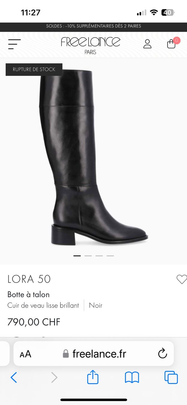 Damenschuhe: Bottes FreeLance Paris noir taille 40 – Neu (gemäss Beschreibung) aus Boudry von Fiona1973 7