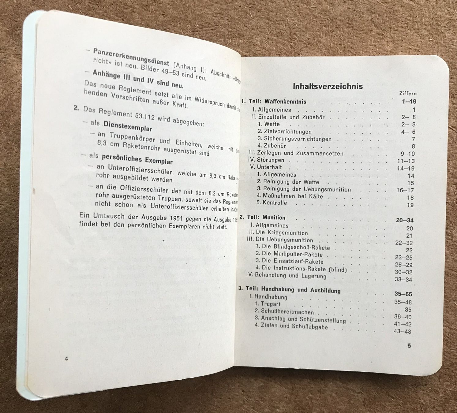 Schweizer Armee Stichwaffen: SCHWEIZER ARMEE DAS 8.3 CM RAKETENROHR 1950 – Gebraucht aus Ostermundigen von wini63 1