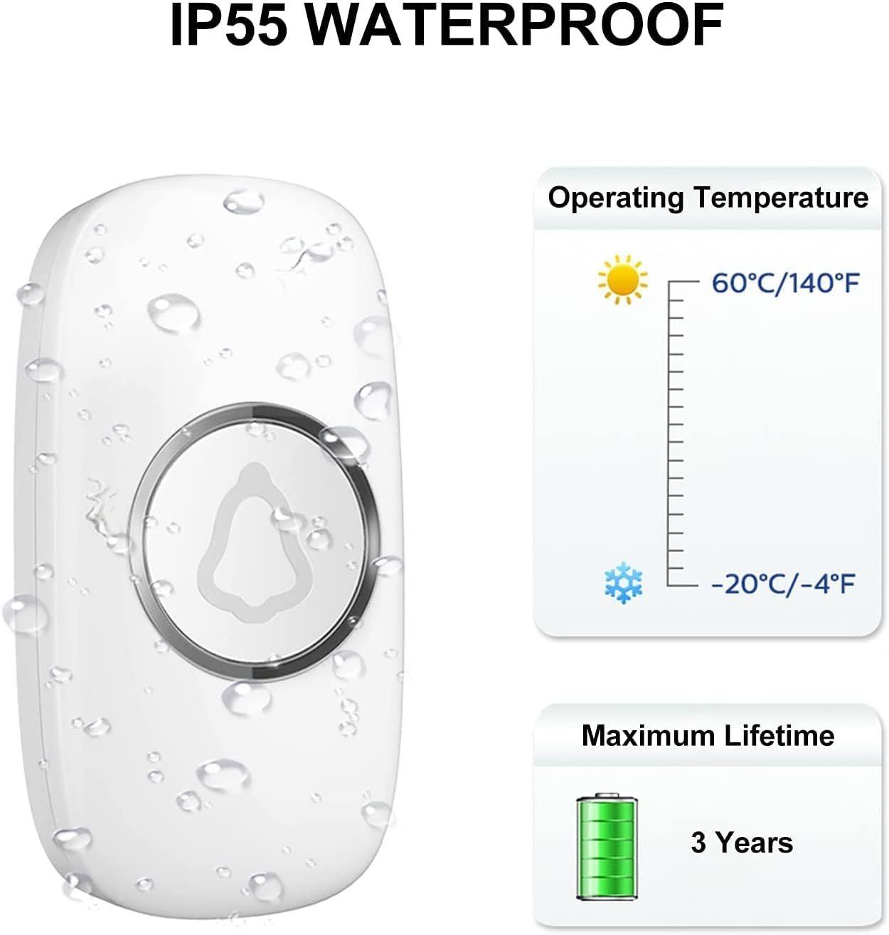 Glocken & Treicheln: Kabellose Türklingel, Plug in Wasserdicht – Neu und originalverpackt aus Nuglar von SaleRitter 6