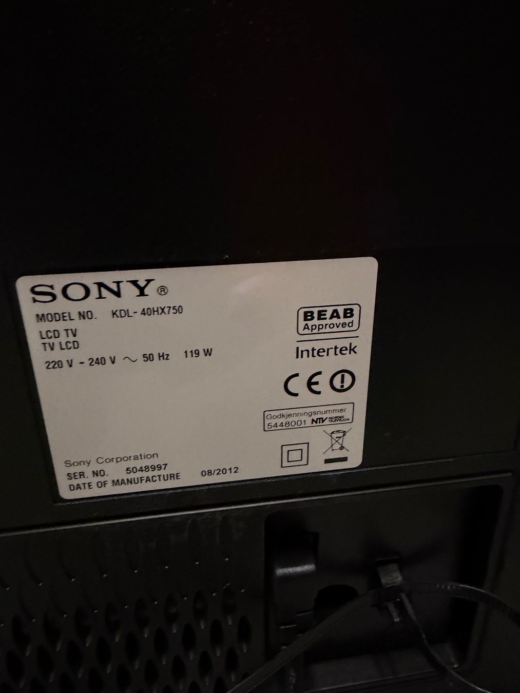 Fernseher: Sony TV ab 1.- – Gebraucht aus Lyss von Pudischweiz 2