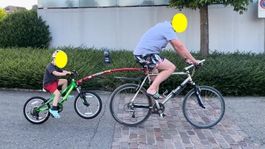 Trail gator tandem for kids' bikes