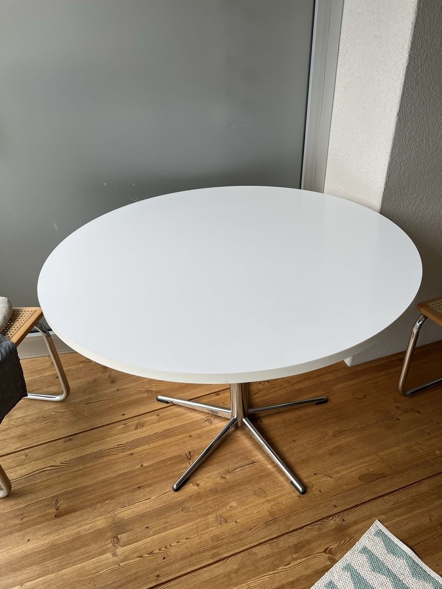 Tables: Weisser Tisch rund – D'occasion à Davos Platz par chrige44 1