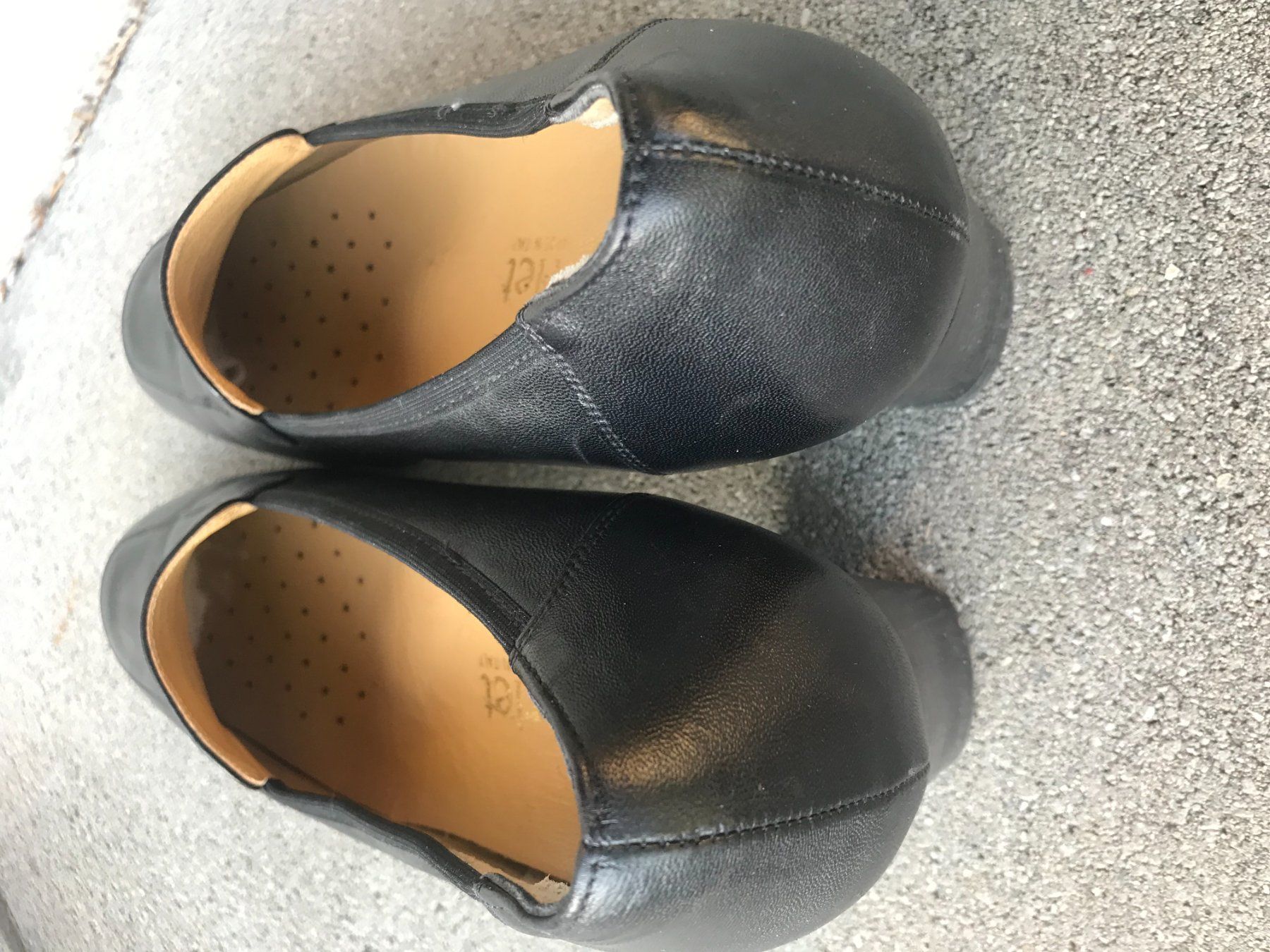 Damenschuhe: STARLET Leder Pumps Schwarz Blockabsatz Grösse 37.5 – Gebraucht aus Biberist von longimanus3 6