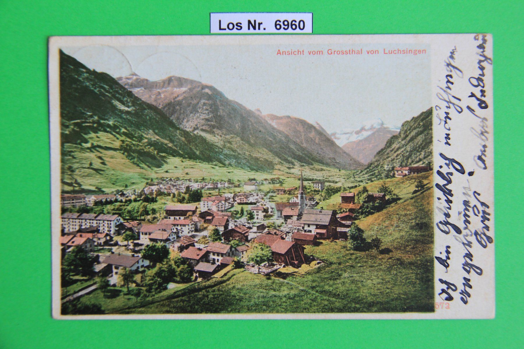 Cartoline postali: CH Ansichtskarte Luchsingen um 1900                 Los 6960 – Usato da Volken venduto da jukon65