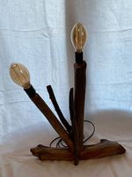 Lampe en bois flotté, design unique fait à la main!