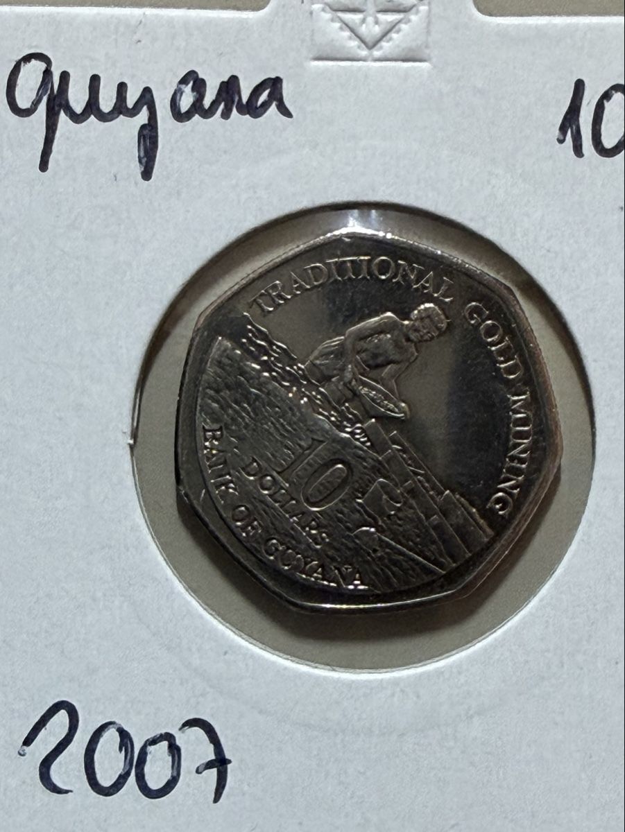 Alle Münzen: Guyana - 10 dollars - 2007 – Gebraucht aus Payerne von Mike1682