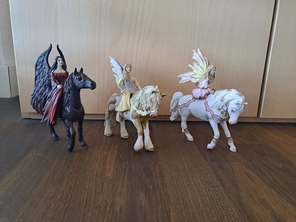 3 Schleich Elfen mit Pferden | Kaufen auf Ricardo