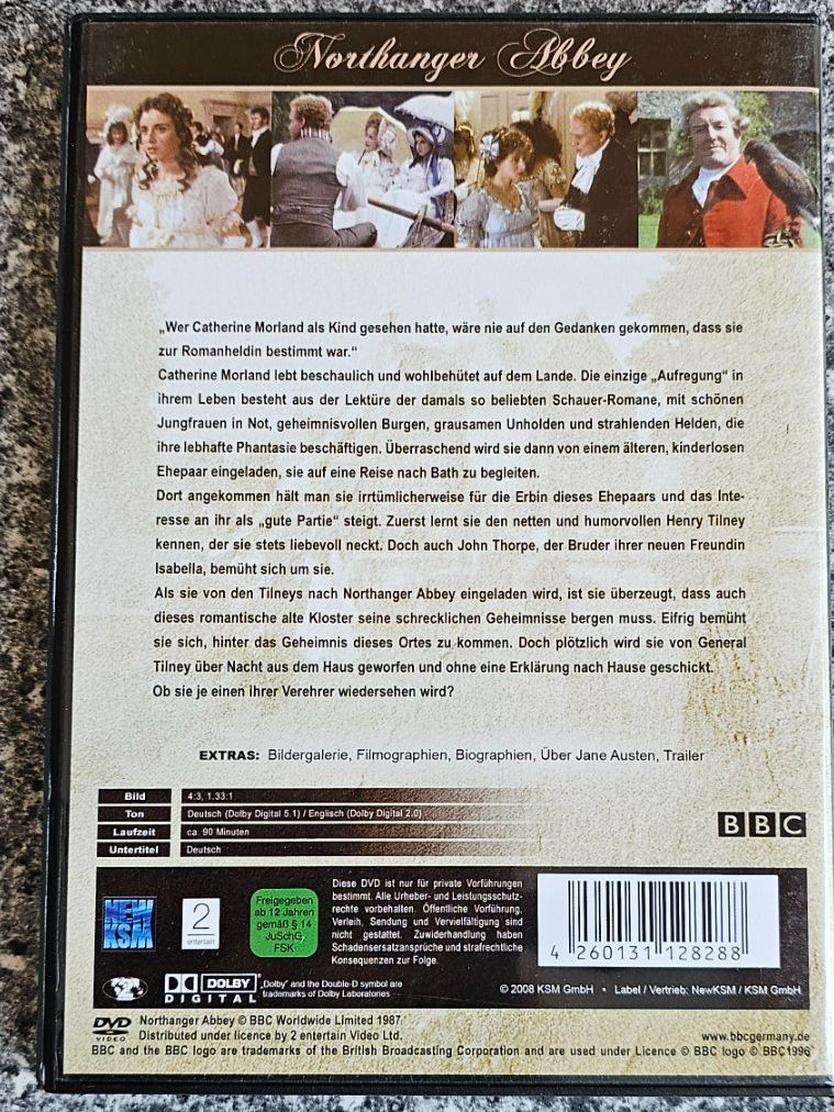 Tutti i DVDs: NORTHANGER ABBEY/ DVD – Usato da Geuensee venduto da jes_9xyk 1