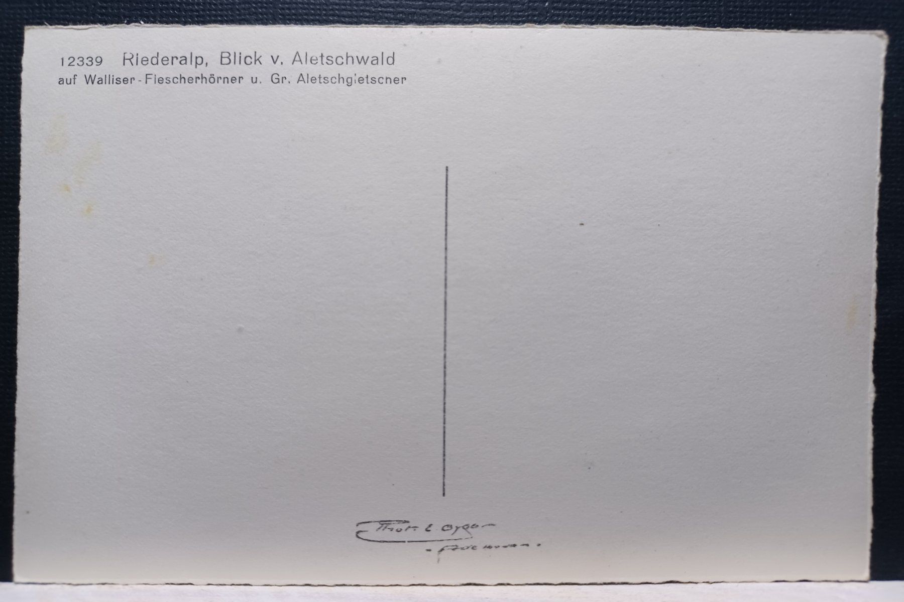 Cartoline postali: VS, Aletschgletscher, – Usato da Aarau Rohr venduto da mgvw 2
