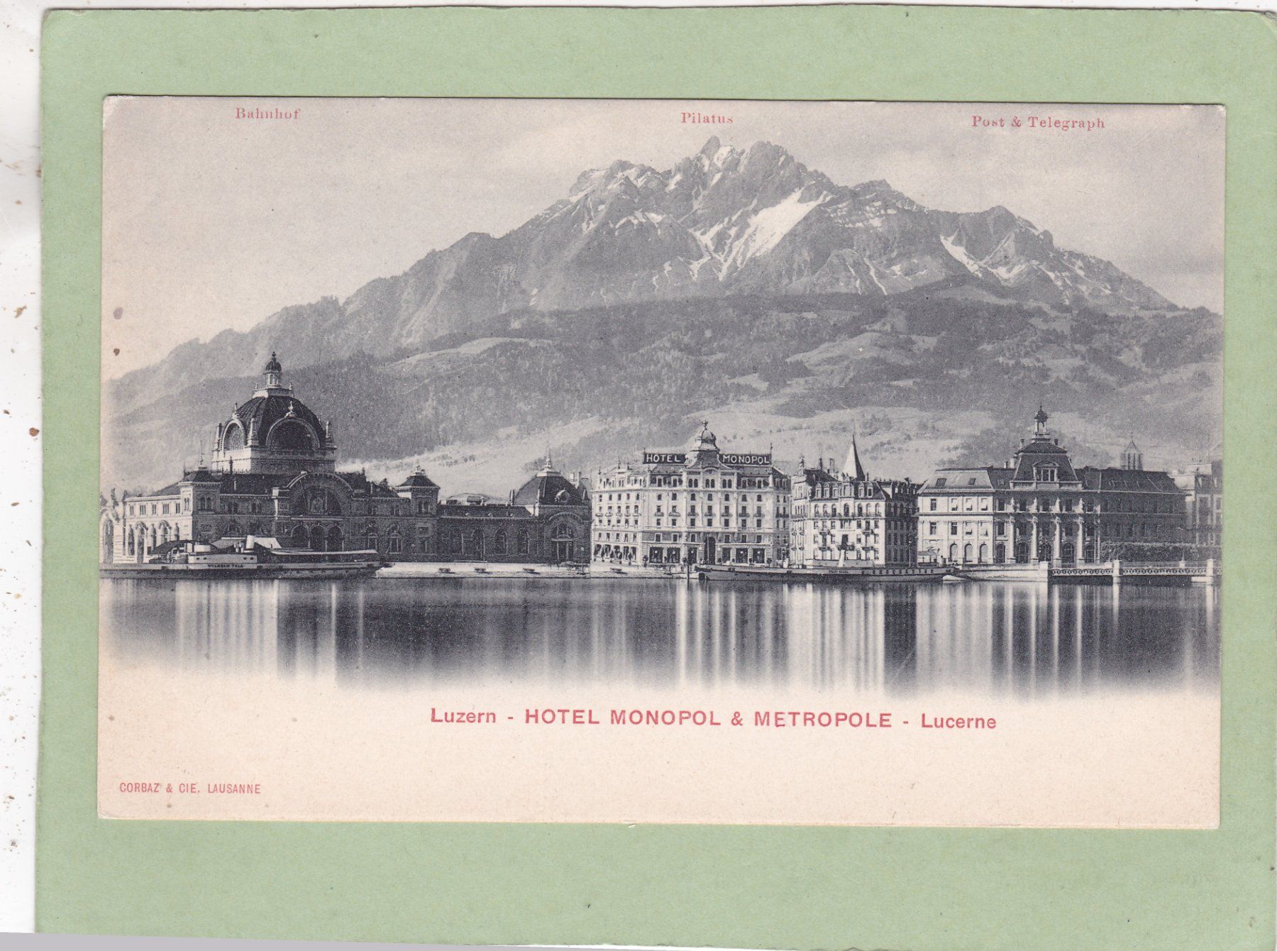 Ansichtskarten: Luzern Hotel Monopol & Metropole – Gebraucht aus Herisau von Lisegrat2008