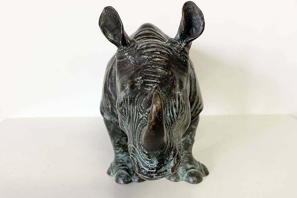 Sculture & Statue: Bronzefigur, kleines Nashorn – Usato da Ballwil venduto da ClassicGallery 3