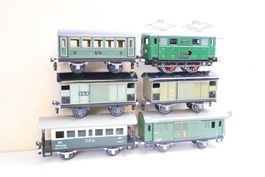 BUCO E-Lok + 5 x SBB Personenwagen/Güter - Spur 0 - Uhrwerk