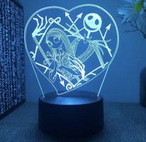 NEU: Nightmare before Christmas Jack & Sally Lamp 16 colors