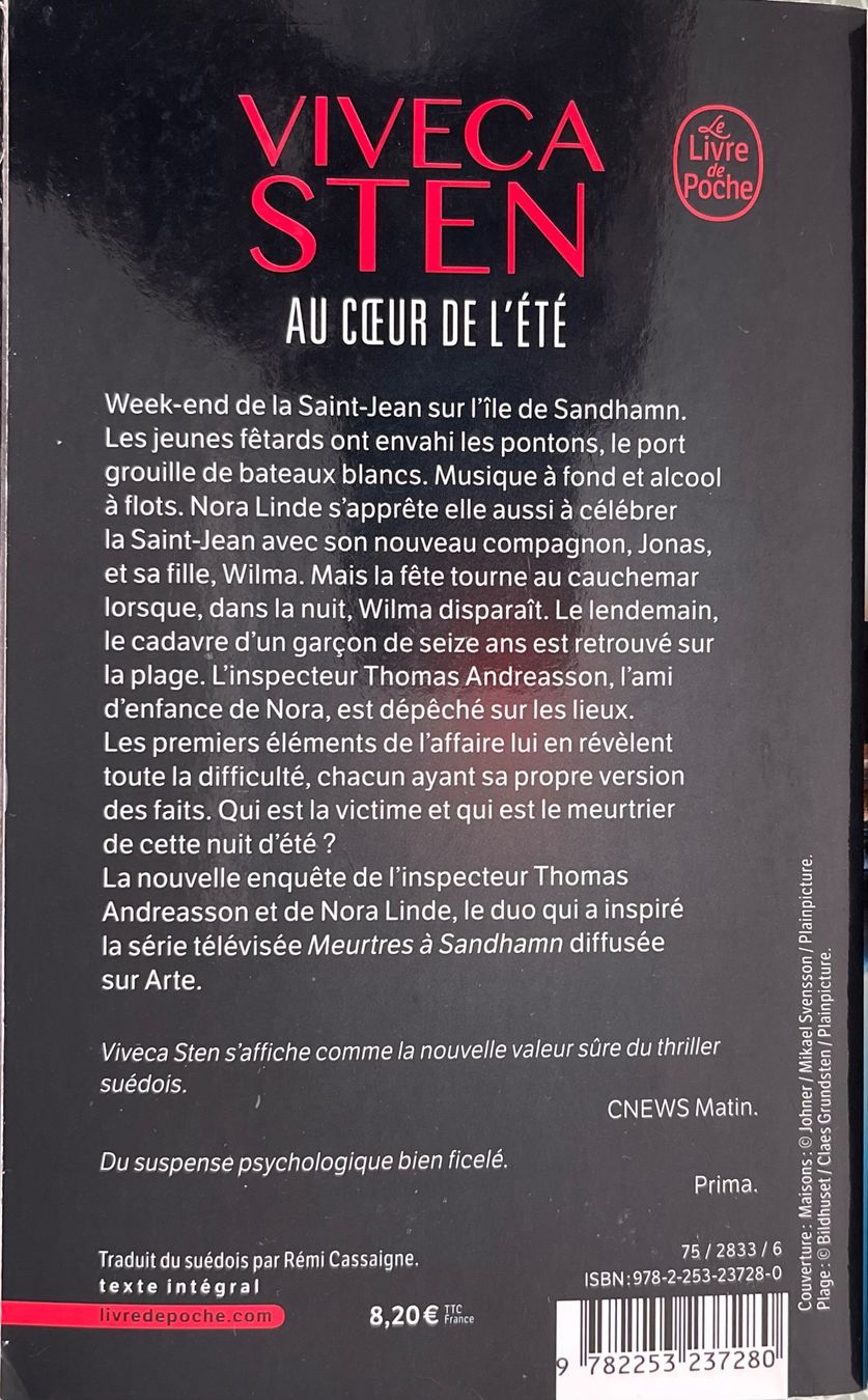 Libri: Lot de 4 romans de Viveca Sten – Usato da Le Crêt-p-Semsales venduto da staglione69 2
