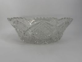 Kristall Schale, Vintage Schliffmuster