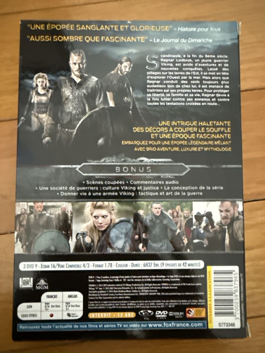 Tutti i DVDs: Série Vikings intégrale Saison 1-  A saisir! – Usato da Aigle venduto da pat_z2c2 1