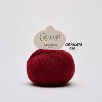 Cardiff Cashmere Classic Granata 628