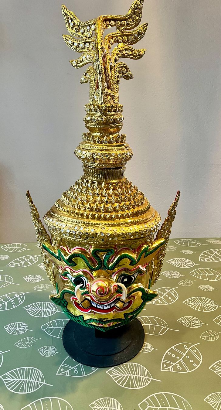 Tutte le decorazioni: Thai Khon Maske Deko / Farbe Gold – Usato da Uffikon venduto da san123day 7