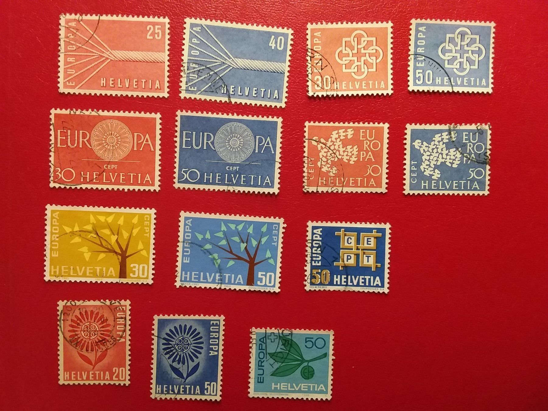 Alle Briefmarken: Lot Europamarken 1 – Gebraucht aus St-Légier-Chiésaz von Theo006