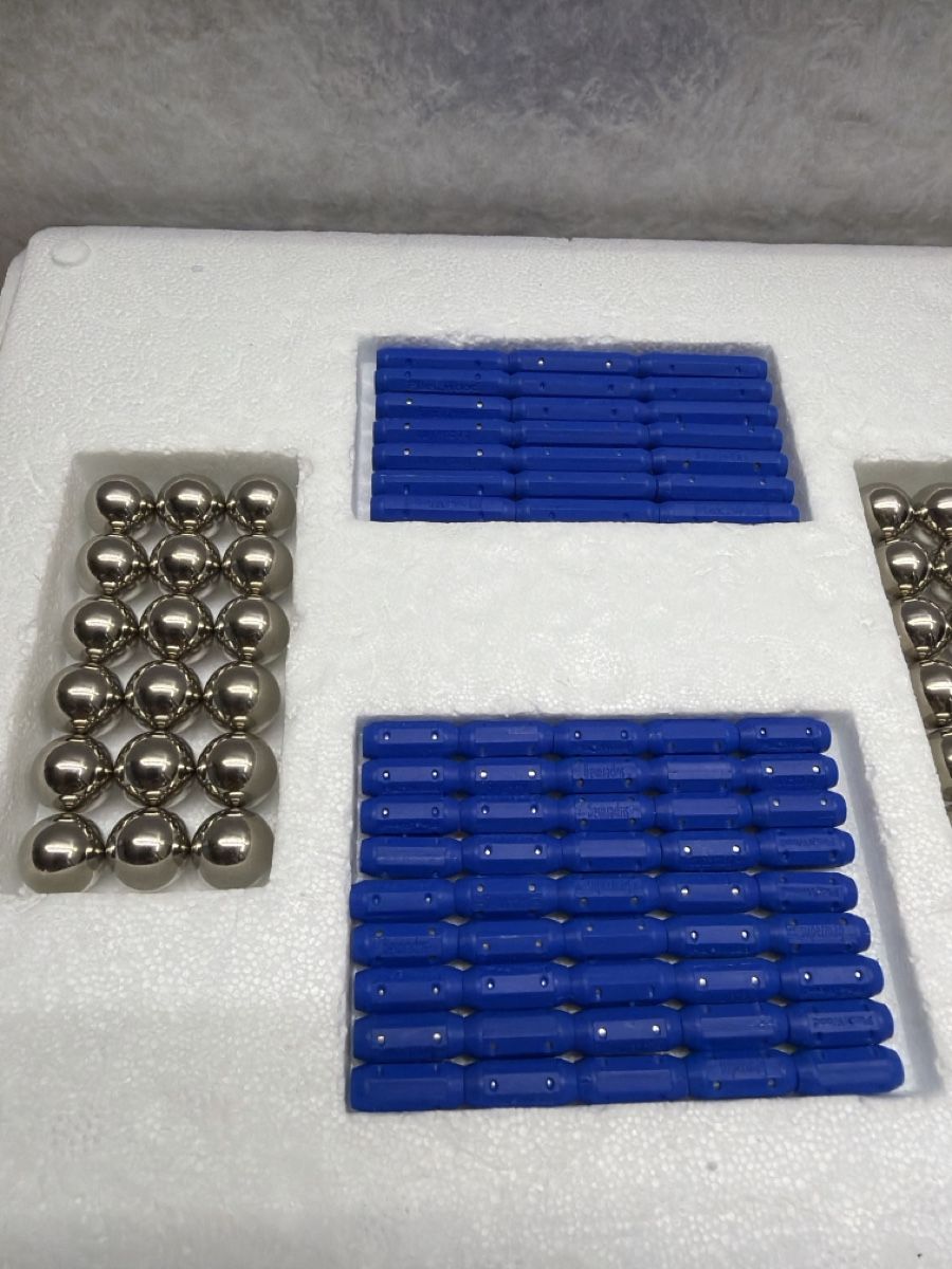 Kit di costruzioni: Supermag  Magnete, blaue Stäbe & Kugeln, Top! – Nuovo e nell'imballaggio originale da Rotkreuz venduto da perlengott 1