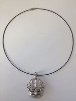 Halskette Kette Schmuck Krone Anhänger Damenschmuck Halsreif