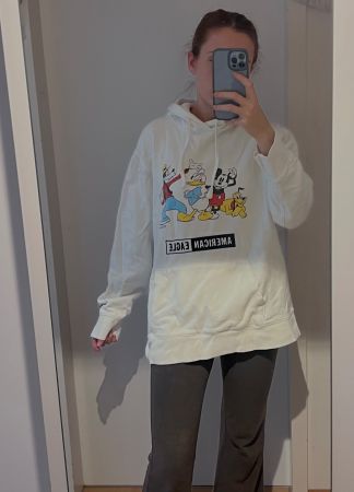 Weisser Disney Hoodie American Eagle